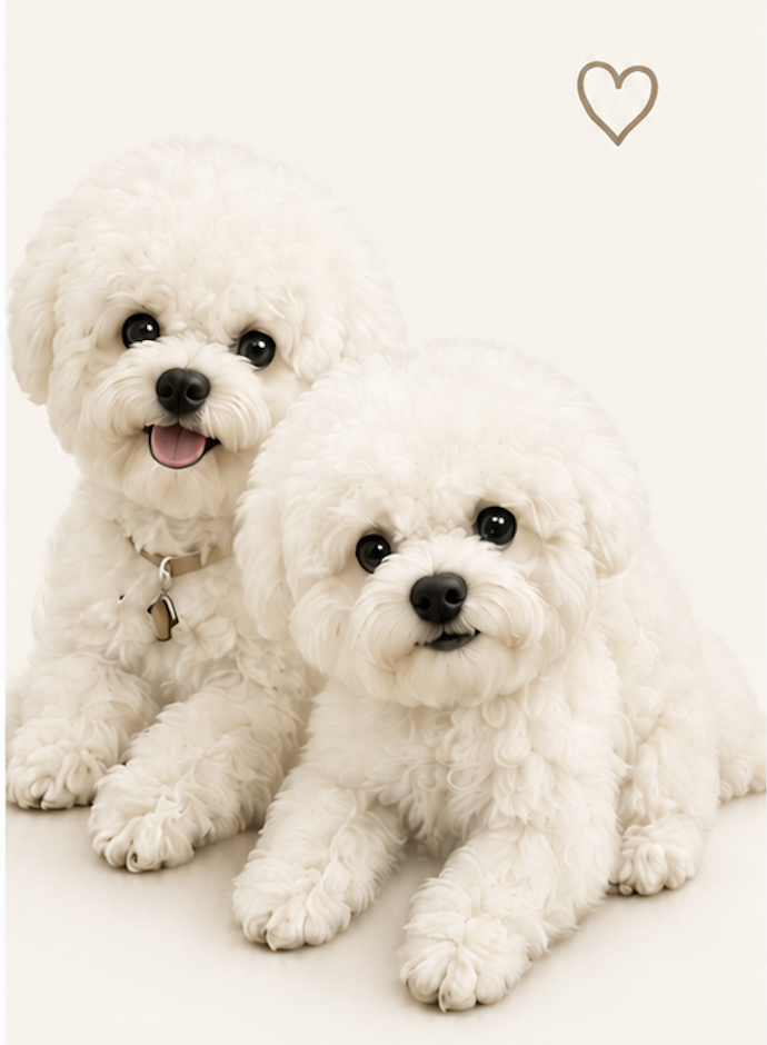 Lucky and Happy together